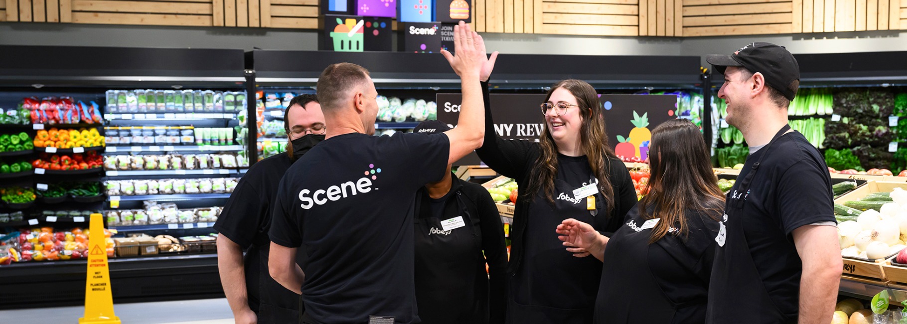 Sobeys employees enjoying together
